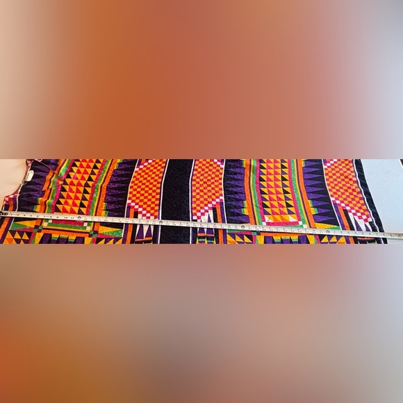 VINTAGE DAVID BROWN CALIFORNIA 70s 80s Bright Geometric Muumuu Kaftan Tunic - Picture 4 of 16